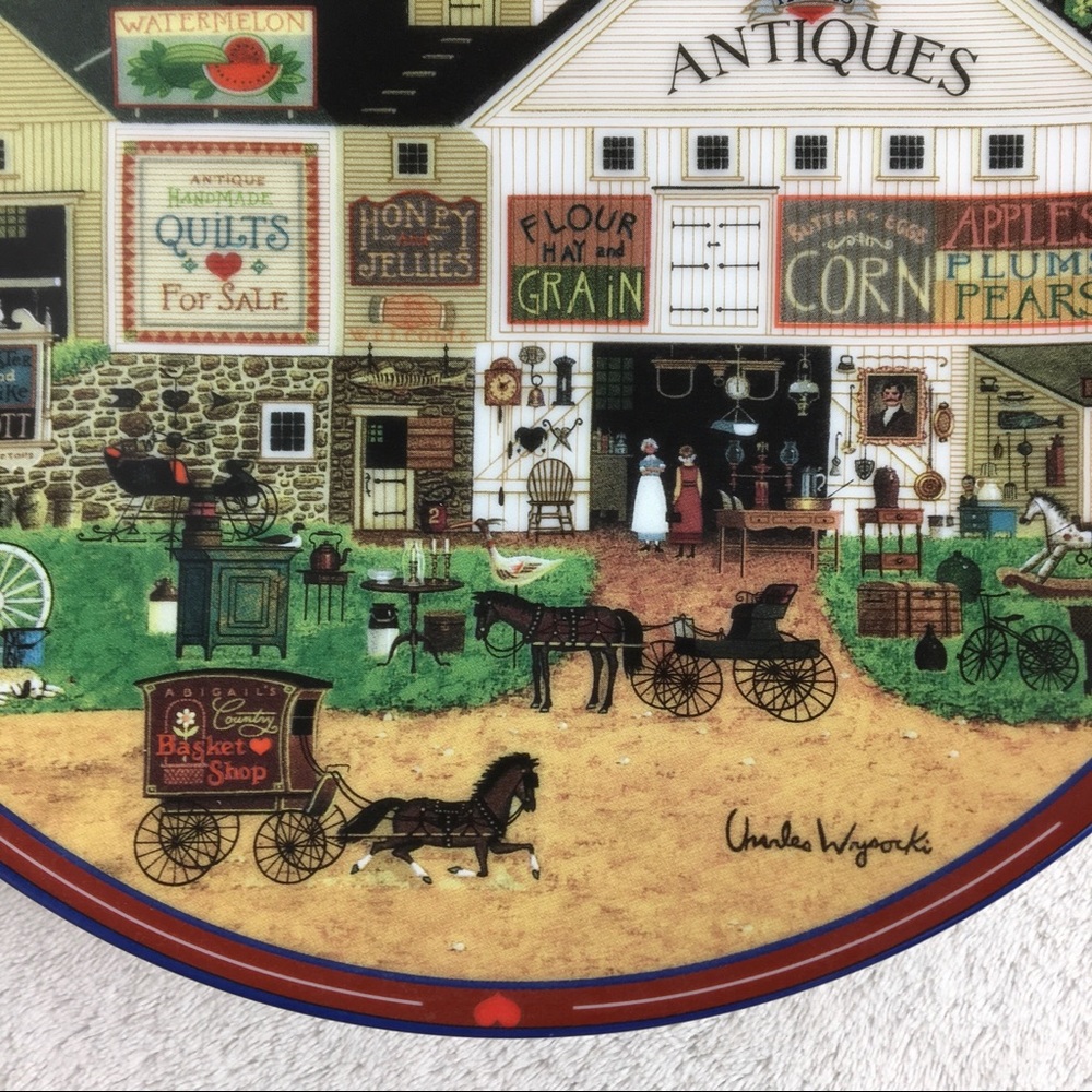 Vintage CHARLES WYSOCKI Peppercricket Farms Plate - Picture 2 of 10